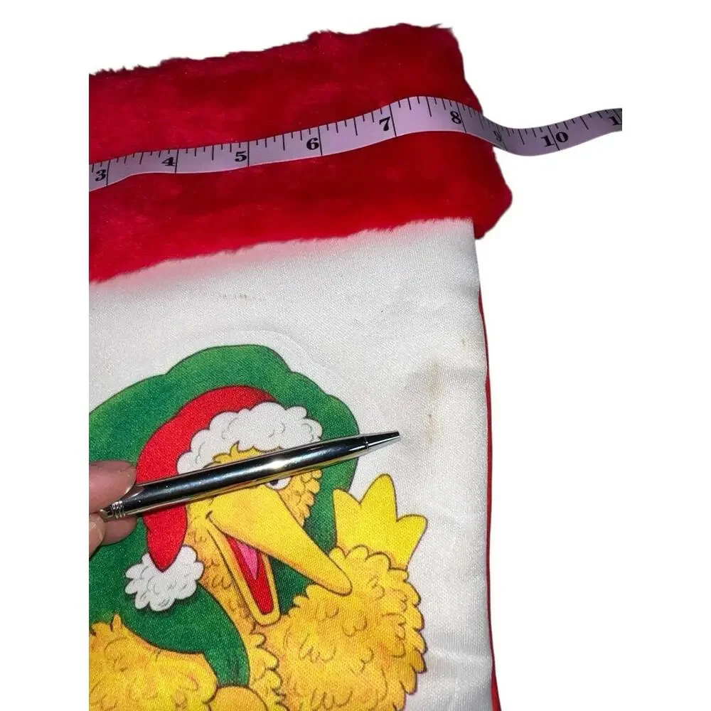 Vintage 1982 Sesame‎ Street Christmas Stocking PBS Big Bird Bert Ernie Felt